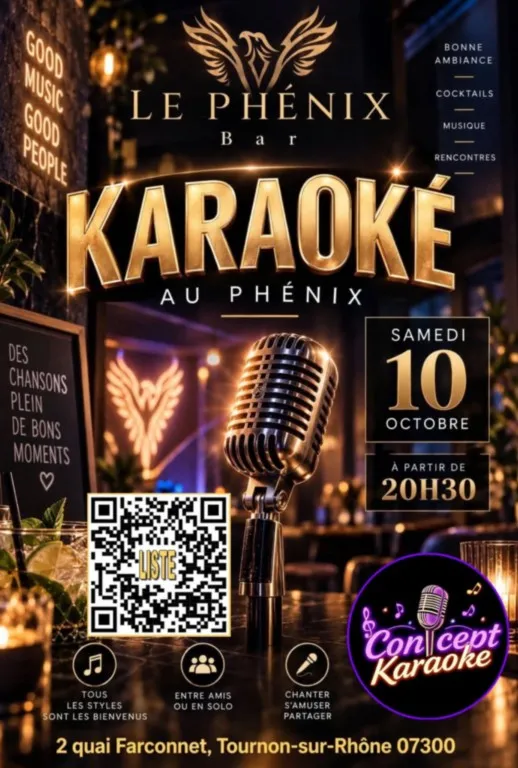 Prochain Karaoke Le Phénix Tournon sur Rhône Prochain Karaoke Le Phénix Tournon sur Rhône